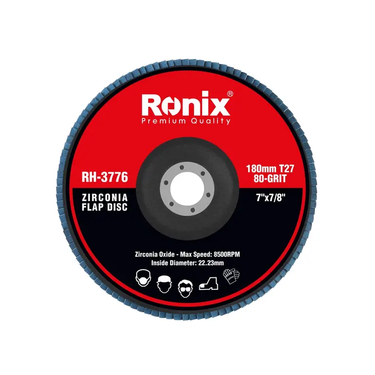 Disco Flappy 180mm P80 Para Acabamento Ronix RH-3776